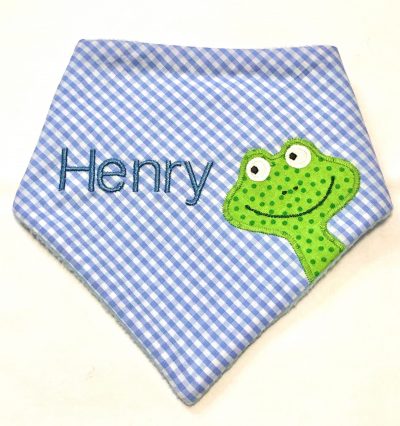 Halstuch mit Name und Motiv - hellblau