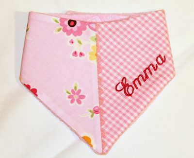 Halstuch mit Name - rosa