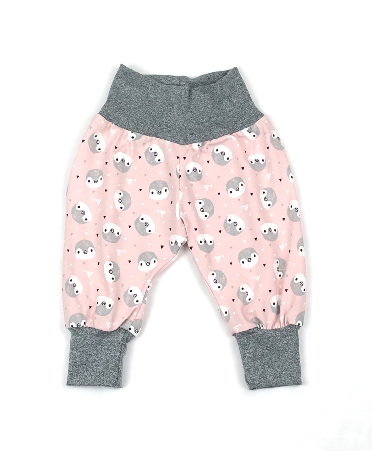 Pumphose - Pinguine rosa/grau