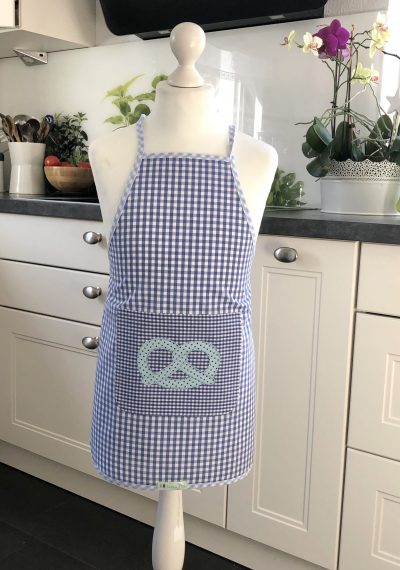 Schürze für Kinder - mittelblau