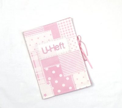 U-Heft Hülle - rosa patchwork