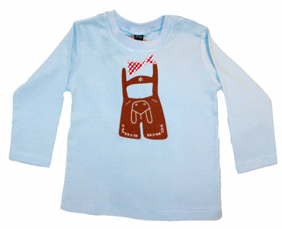 Langärmliges T-Shirt hellblau