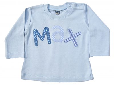 Langärmliges T-Shirt hellblau 3