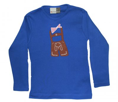 Langärmliges T-Shirt royal blau