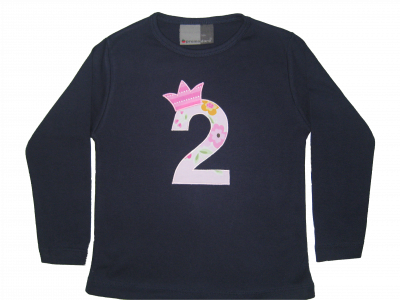 Langärmliges T-Shirt dunkelblau