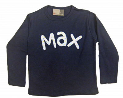 Langärmliges T-Shirt dunkelblau 2