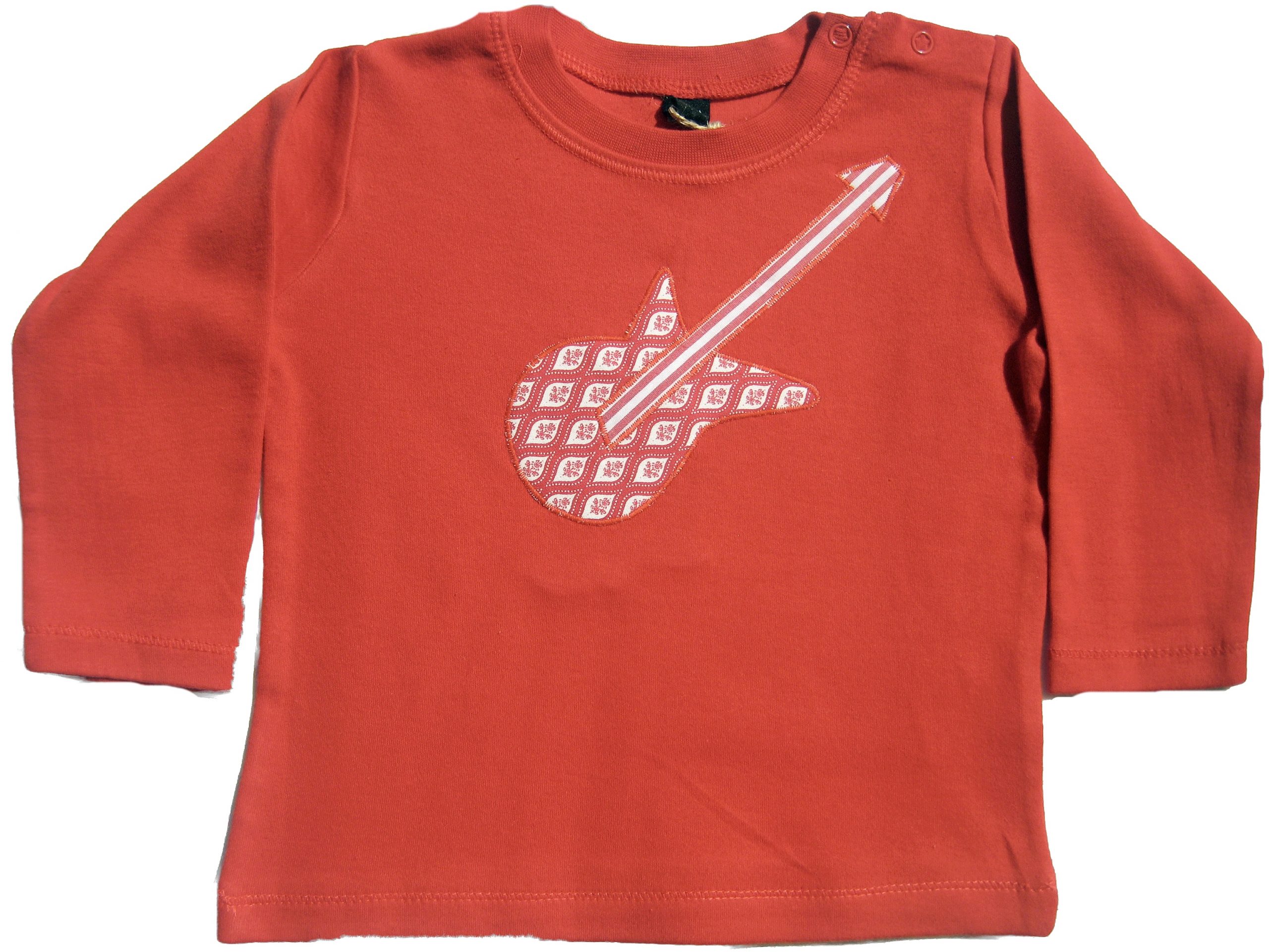 langärmliges T-Shirt orange