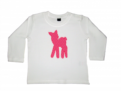 Langärmliges T-Shirt weiß