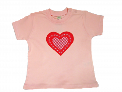 Kurzärmliges T-Shirt rosa 2