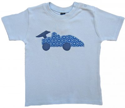 Kurzärmliges T-Shirt hellblau