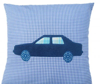 Kuschelkissen - mittelblau 2