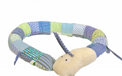 Schecke XL mit Name - mittelblau 2