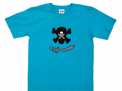 Kurzärmliges T-Shirt blau