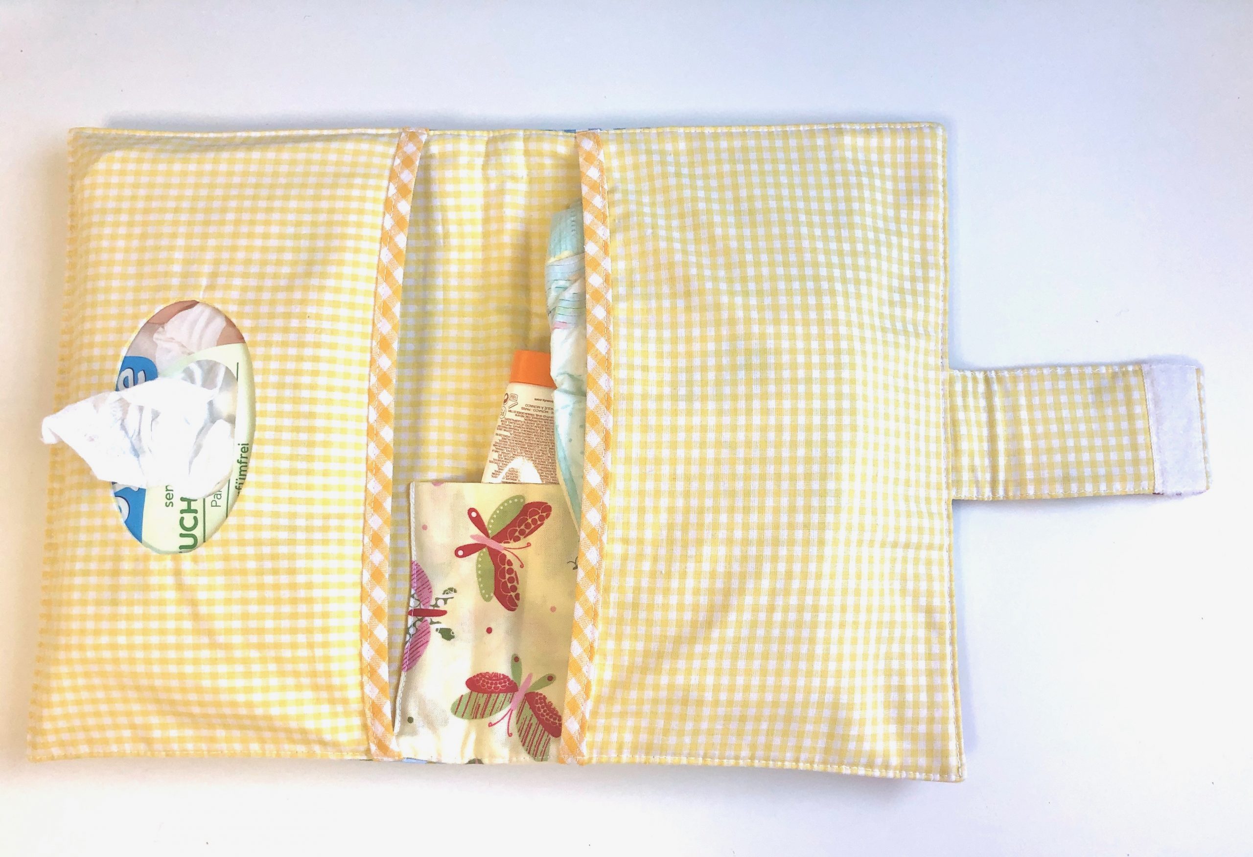 Patchwork Windeletui - gelb 2